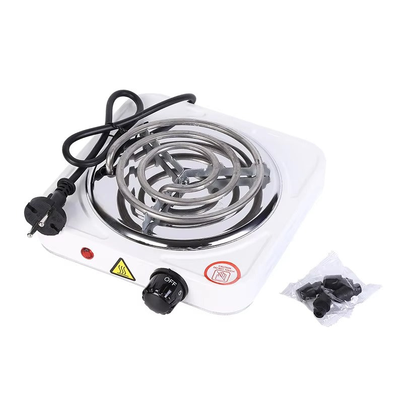 1000W Electric Hot Plate Stove | Adjustable Temperature Portable Cooker with Metal Body