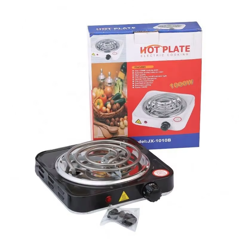 1000W Electric Hot Plate Stove | Adjustable Temperature Portable Cooker with Metal Body