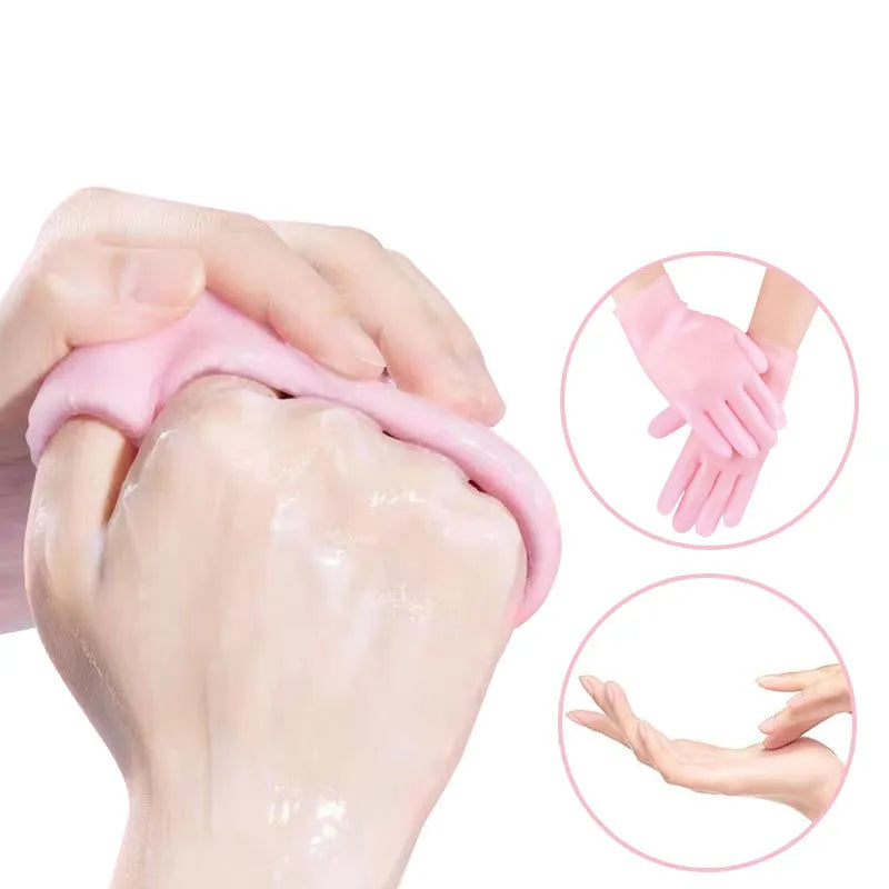 Silicone Moisturizing Gel Socks & Gloves Set | Dry Hand & Foot Care for Winter