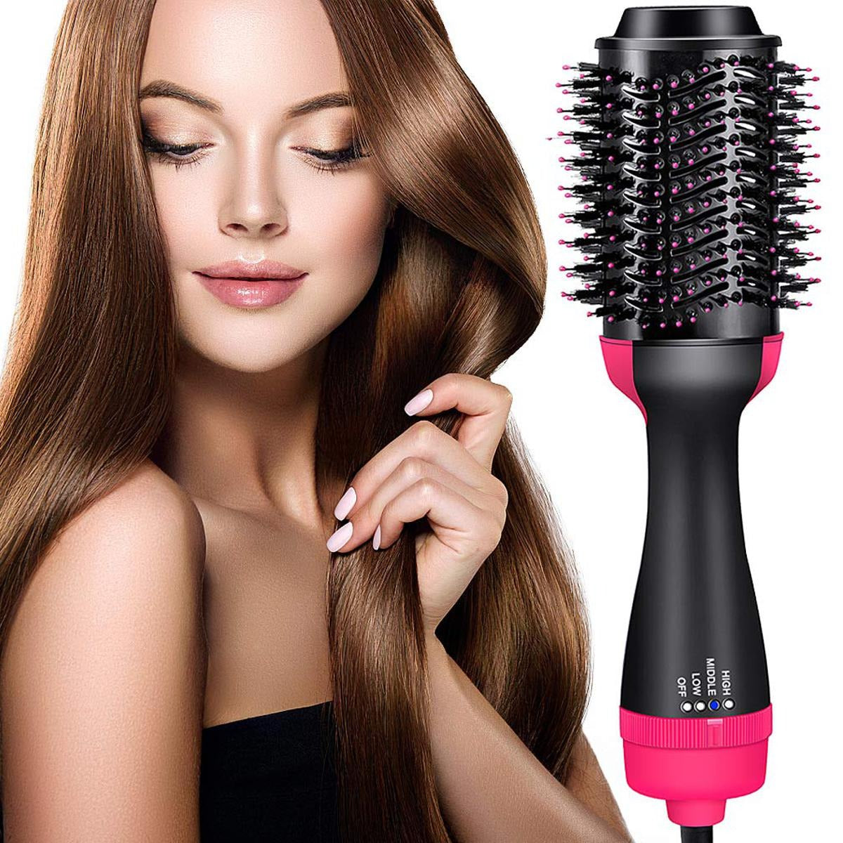 3-in-1 One Step Hot Air Brush Hair Dryer & Styler